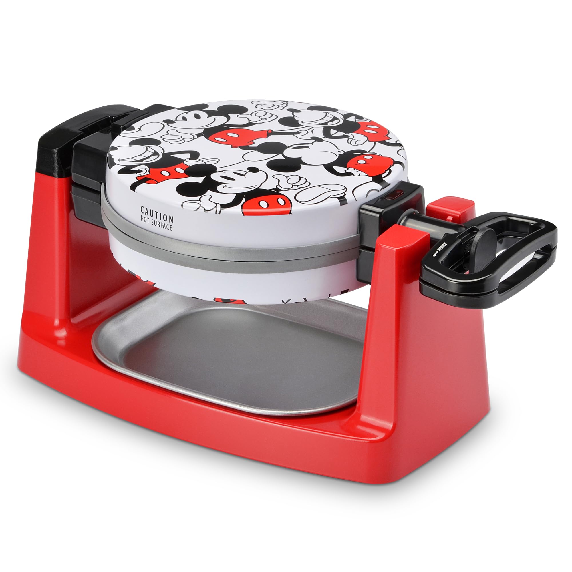 Disney Mickey Mouse Waffle Maker - Flip-Over Bubble Waffle Iron for Kids & Adults - Perfect for Breakfast, Parties & Disney-Themed Events