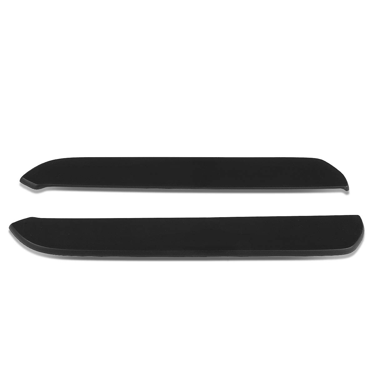 DNA Motoring BPLIP-0010 Black Rear Bumper Corner Side Splitters Lips Body Kit for Cars - Enhance Style & Protection for Sedans, Coupes, and Sports Cars