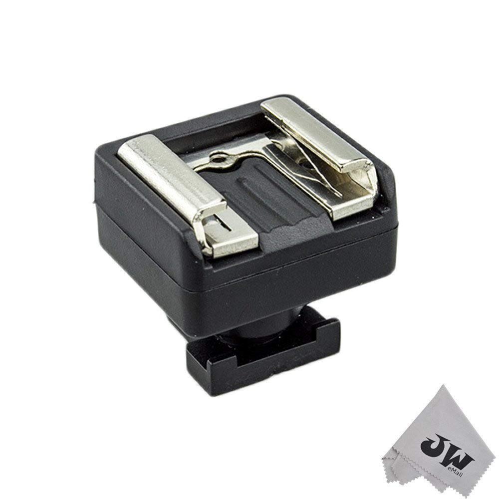 JJC Mini Advanced Shoe to Universal Shoe Adapter Converter for Microphone & Flash Light - Compatible with Canon Camcorders VIXIA HF G40/G21/G30/G20/GX10/M56/M52/M30/M31/M32/M300, HF S20/S21/S100/S200, HF200/HF20/21 - Perfect for Vlogging, Photography & Video Recording