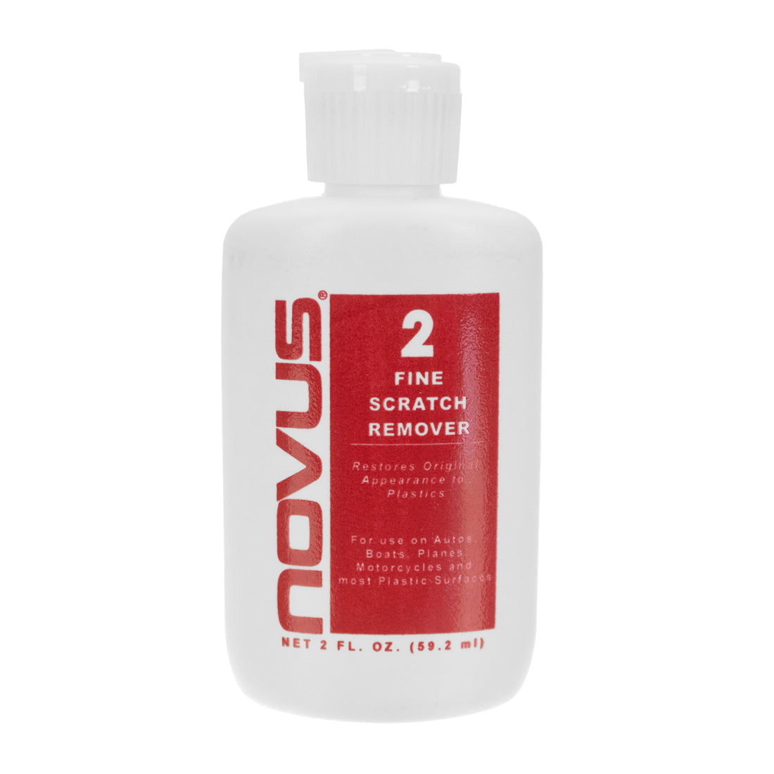 Novus Plastic Polish #2 - Fine Scratch Remover Kit for Acrylic, Plexiglass & Plastic Surfaces | Restores Clarity & Shine | Perfect for Car Headlights, Motorcycle Windshields & Display Cases