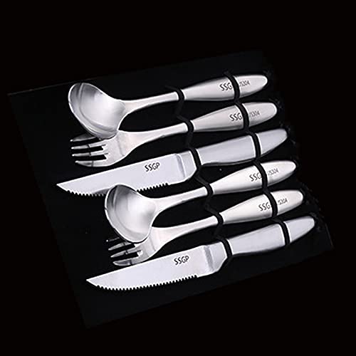 Premium Stainless Steel Dinner Forks Set of 6 - 8.3 Inch Matte Silverware for Restaurants, Home & Parties - Dishwasher Safe Cutlery for Fine Dining, Wedding & Everyday Use