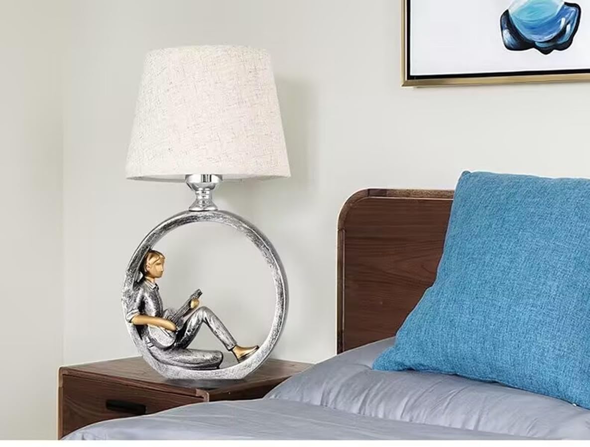 SUPERIORVZND Modern LED Table Lamp with Dimmer - Romantic Reading Light for Kids & Adults - Perfect for Bedroom, Study Room, Living Room & Hotel Decor