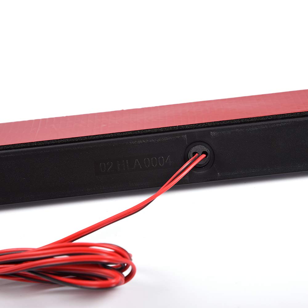 LED Third Brake Light Assembly for Truck Cap & Topper - Compatible with Leer, ARE, Century Models - Clear Lens with Black Base - Perfect for Enhanced Safety & Night Visibility on Pickup Trucks