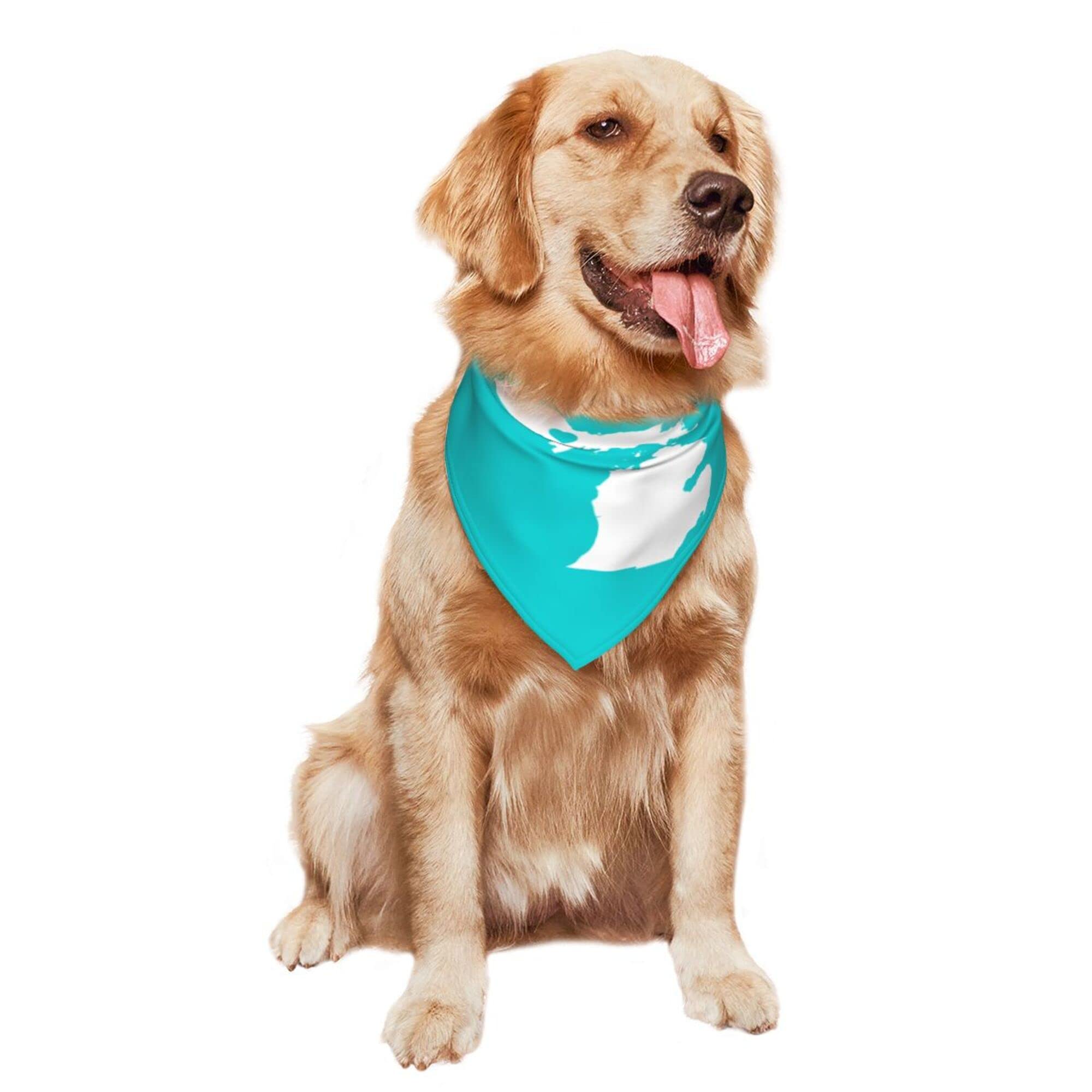 Michigan State Map Dog Bandana - Adjustable Pet Scarf for Dogs & Cats - Cute Triangle Bib Kerchief Accessory - Perfect for Gameday, Travel & Photo Shoots