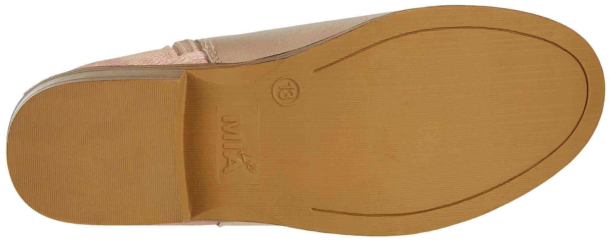 MIA Girl's Jeymi Pale Gold Sneakers for Little Kids & Big Kids - Comfortable Casual Shoes for School, Play & Everyday Wear