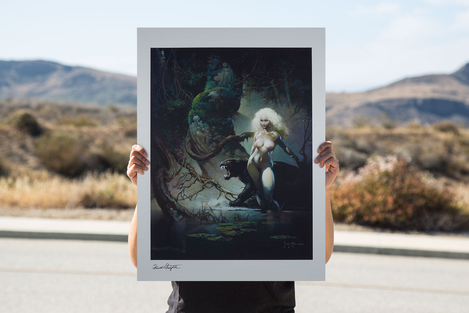 Sideshow Collectibles The Princess and the Panther Fine Art Print - Premium Marvel Black Panther & Shuri Wall Decor for Home, Office & Fan Collections
