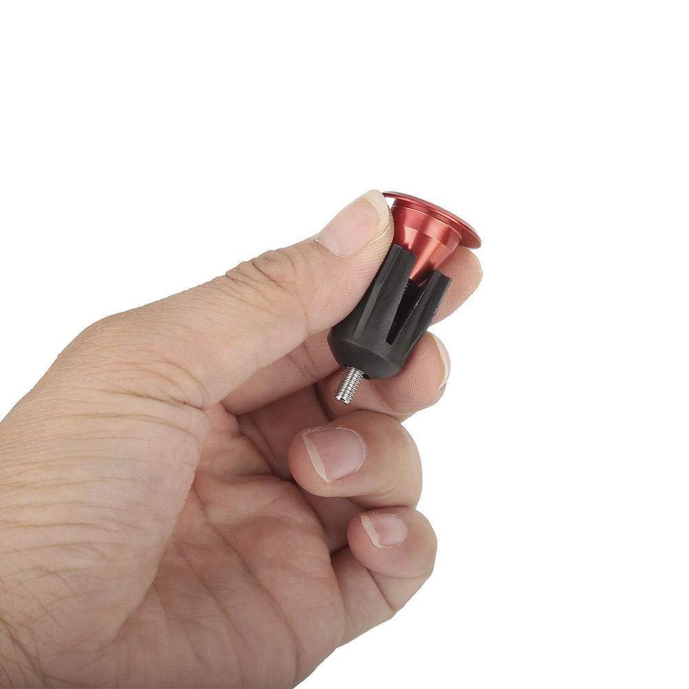 **Aluminum Alloy Bike Handlebar End Plugs (1 Pair, Red) - Durable Cycling Accessories for Road & Mountain Bikes - Perfect for Safety & Comfort**