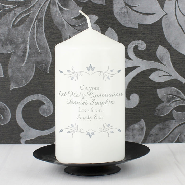 Personalized Sentiments Pillar Candle with Custom Message - Perfect for Weddings, Anniversaries & Home Decor