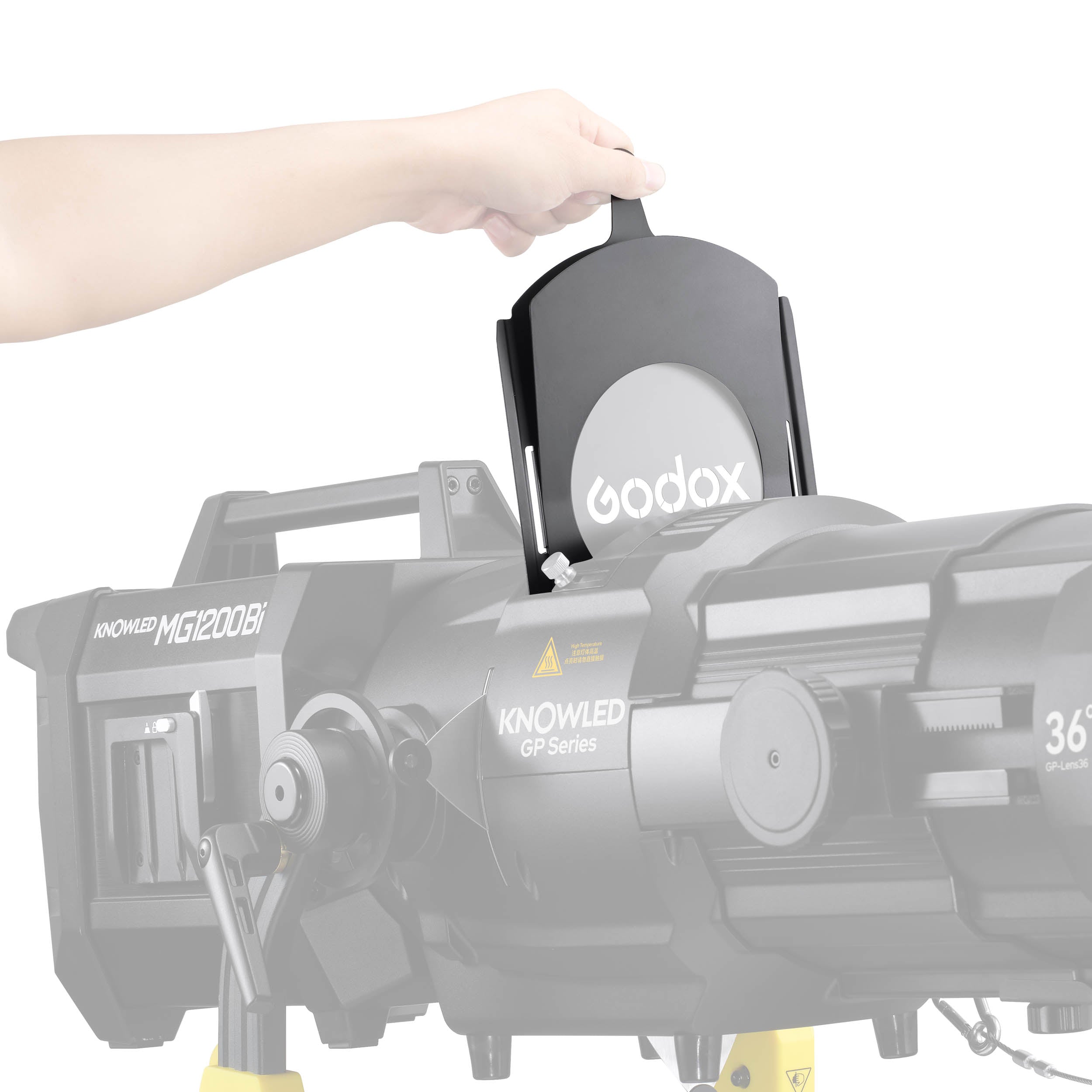 Godox KNOWLED GP Series G Mount GOBO Holder Replacement - Compatible with CF Projection Attachment for Professional Lighting & Stage Effects - Perfect for Theater, Events, and Studio Photography