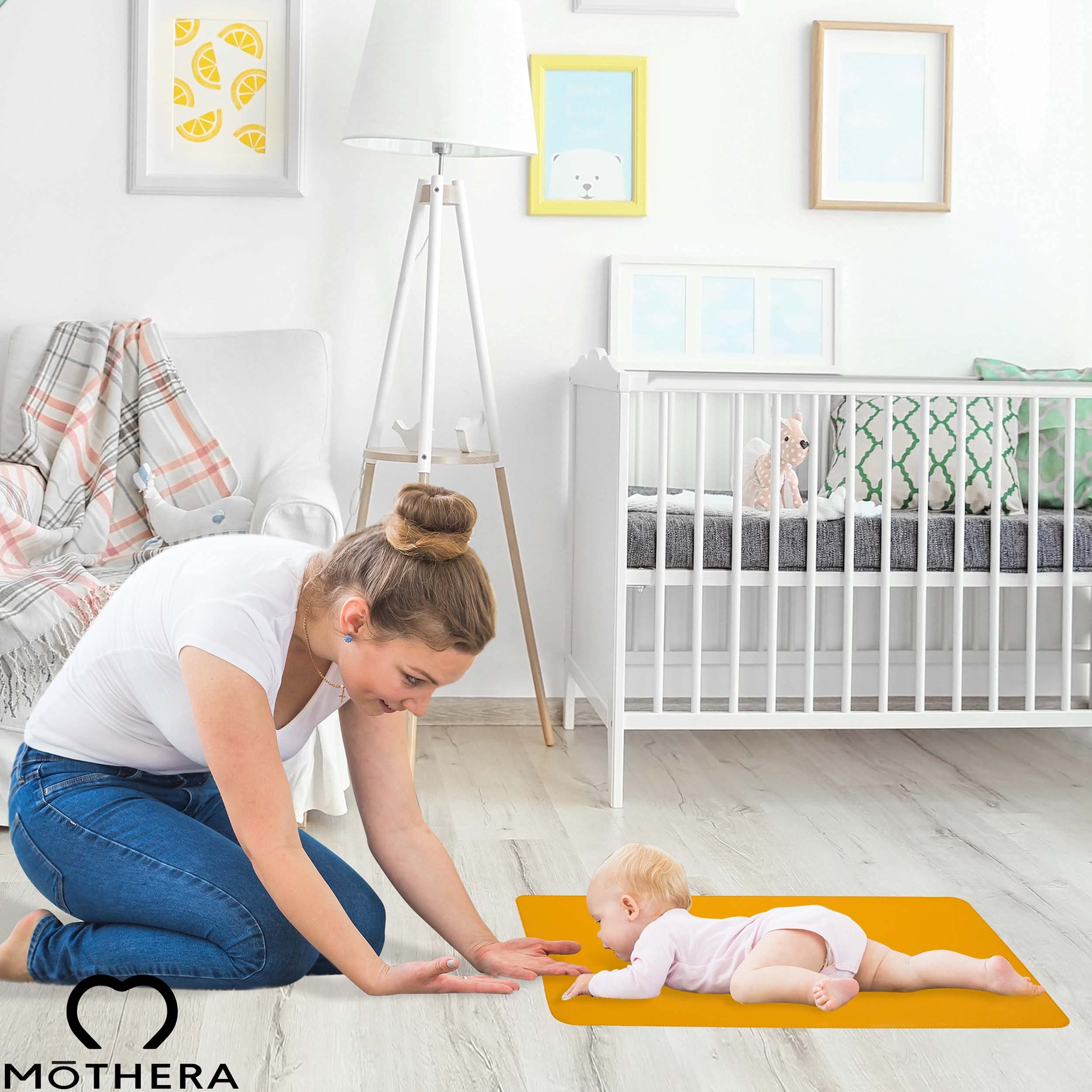 Vegan Leather Diaper Changing Pad - Compact & Wipeable Baby Changing Mat - Portable 13