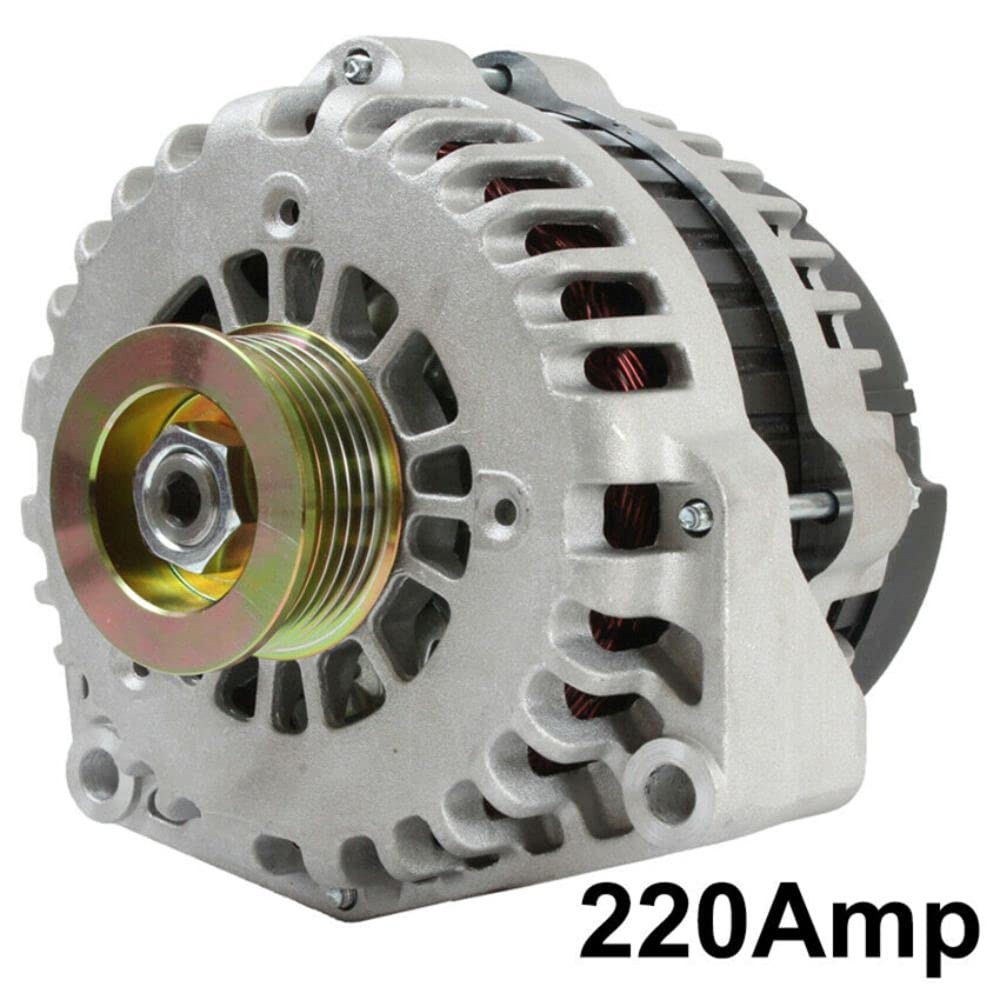 220AMP High Output Alternator for Chevy 4.3L 4.8L 5.3L Engines - Replaces OEM 10392759 8400105 - Perfect for Trucks, SUVs & Off-Road Vehicles