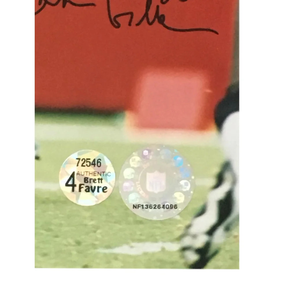 Brett Favre & Ahman Green Autographed 8x10 Photo - Dual Signed Packers Memorabilia with JSA COA - Perfect for NFL Fans, Collectors & Sports Decor