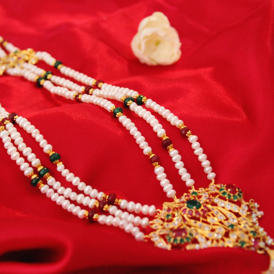 Exquisite Dholna Jewelry Set with Jade, Chetum & Zircon Stones - Perfect for Weddings, Parties & Special Occasions