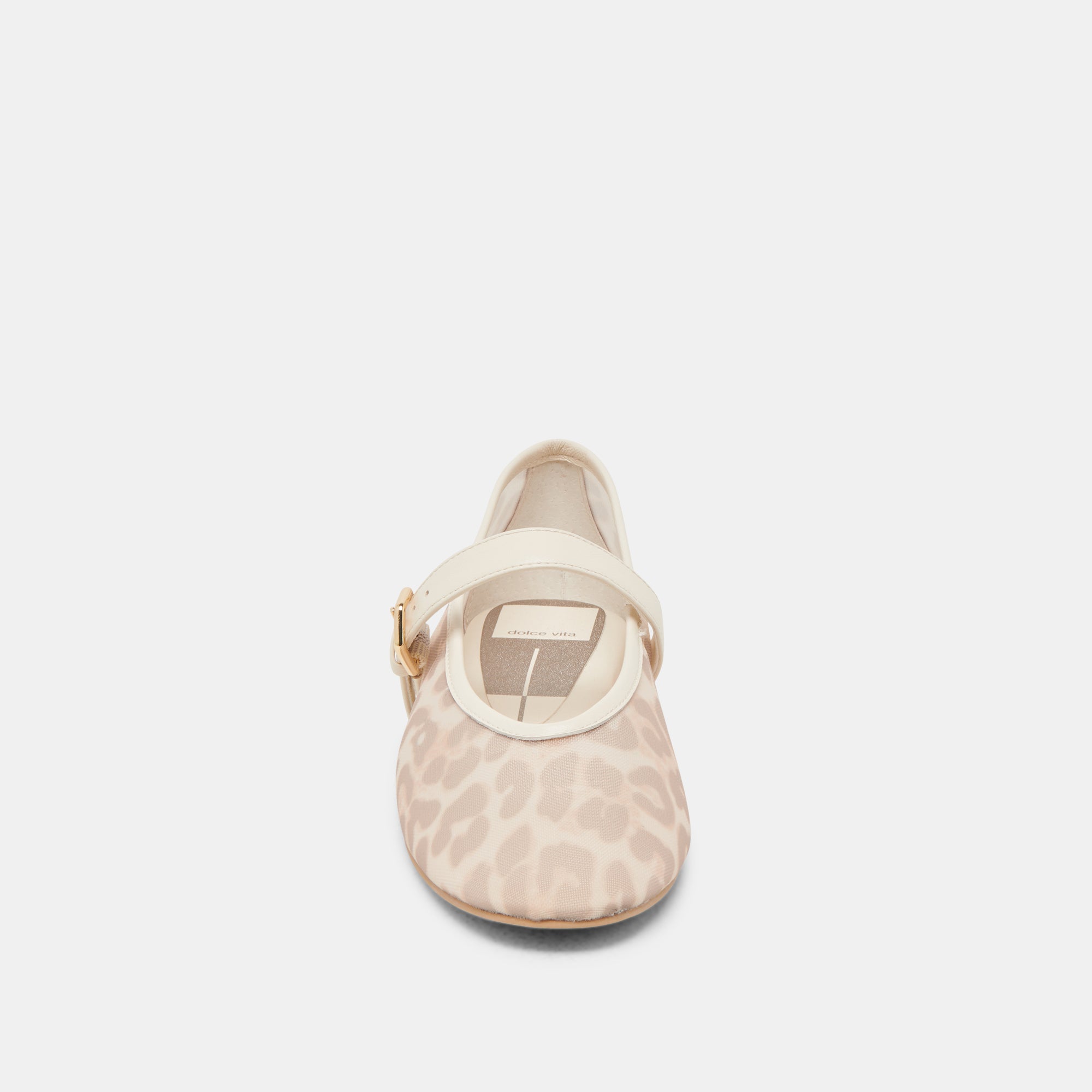 Roslyn Ballet Flats - White Leopard Mesh Women's Shoes | Comfortable & Stylish for Work, Casual Outfits & Dance