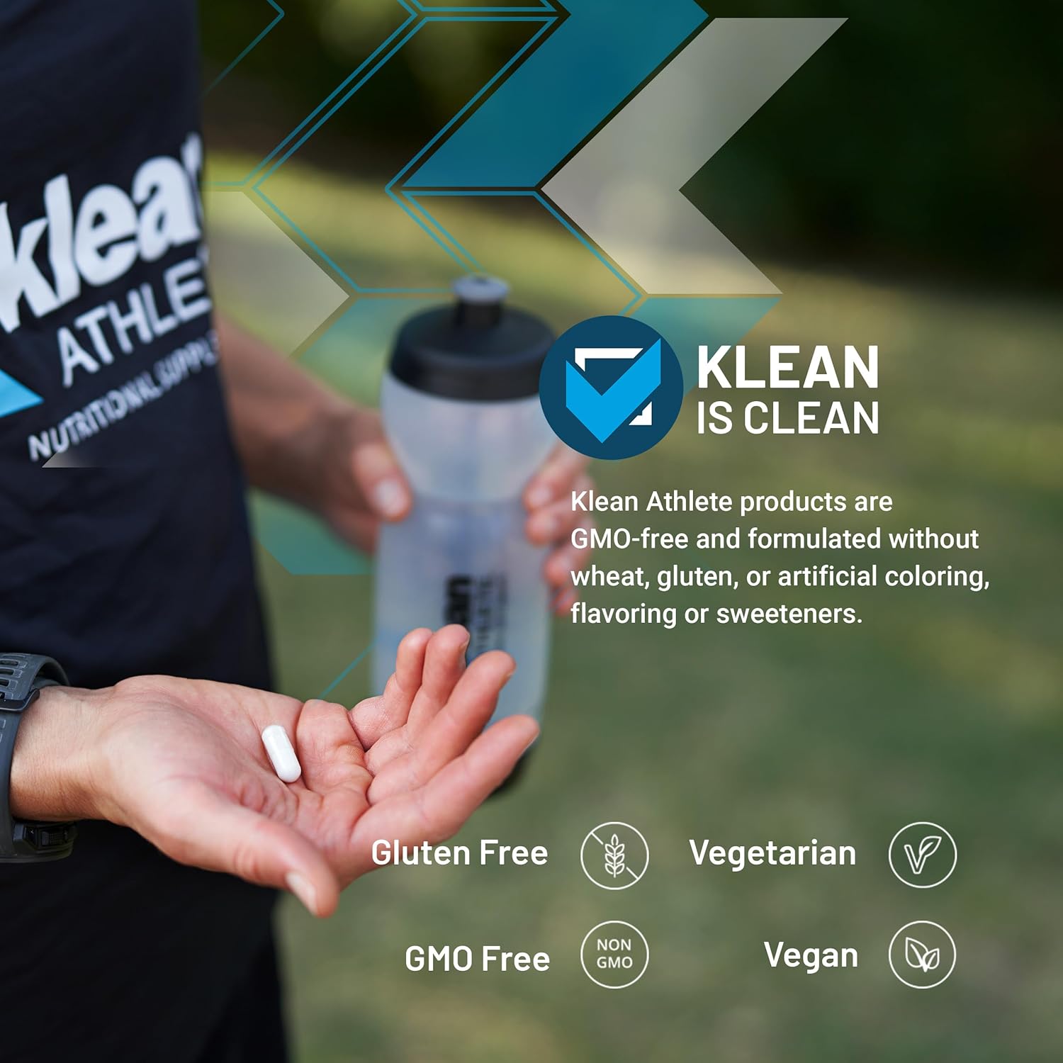 Klean Athlete Ashwagandha Supplement - Organic Stress Relief & Energy Booster for Men & Women - Supports Focus, Recovery & Sleep - Perfect for Gym, Work & Daily Wellness