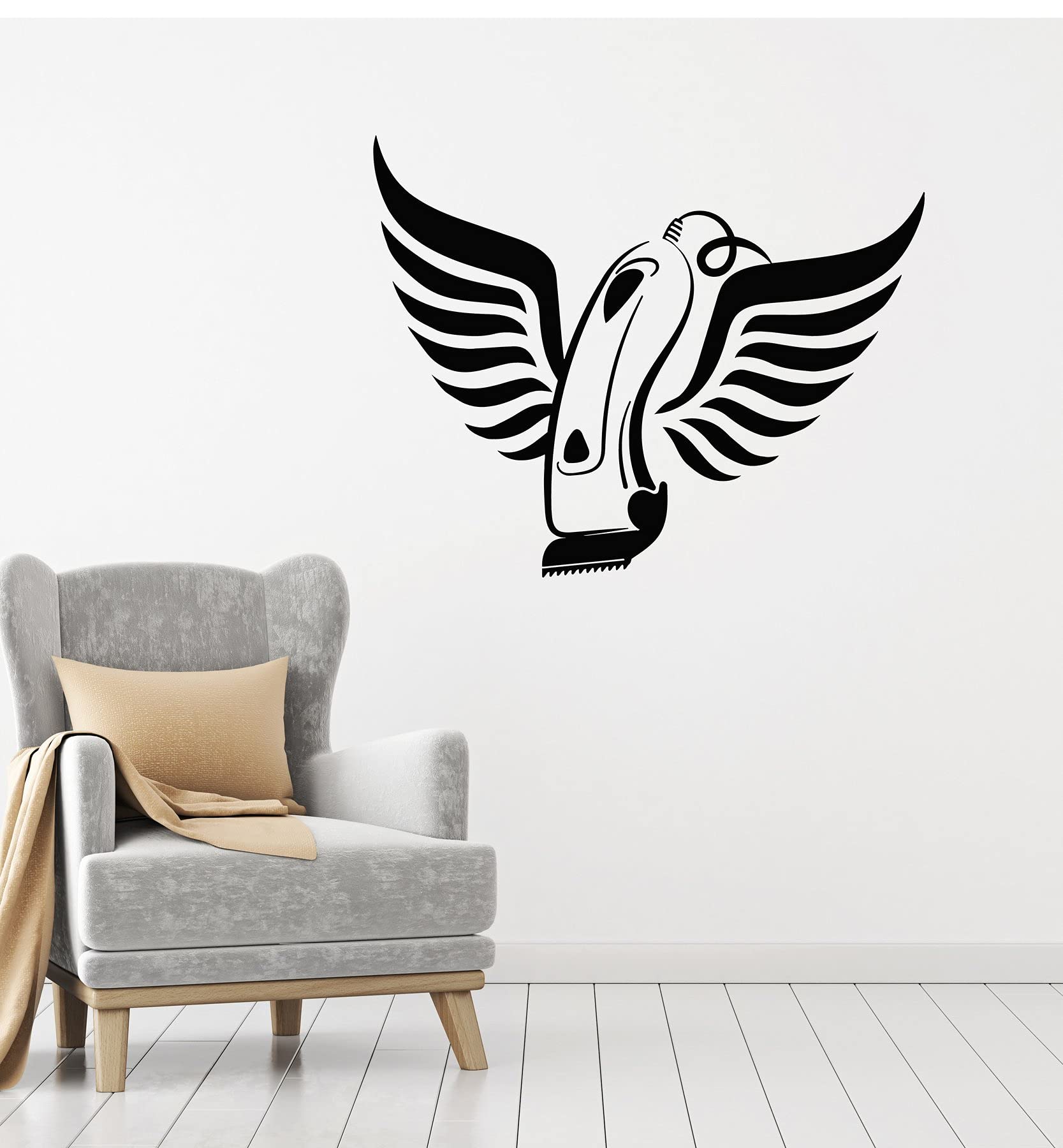 Barber Shop Wall Decals - Motivational Quotes Stickers for Salon, Spa, Nail & Beauty Parlor Decor - 30x20cm Self-Adhesive Vinyl Art - Perfect for Hair Styling Stations, Makeup Rooms & Massage Studios