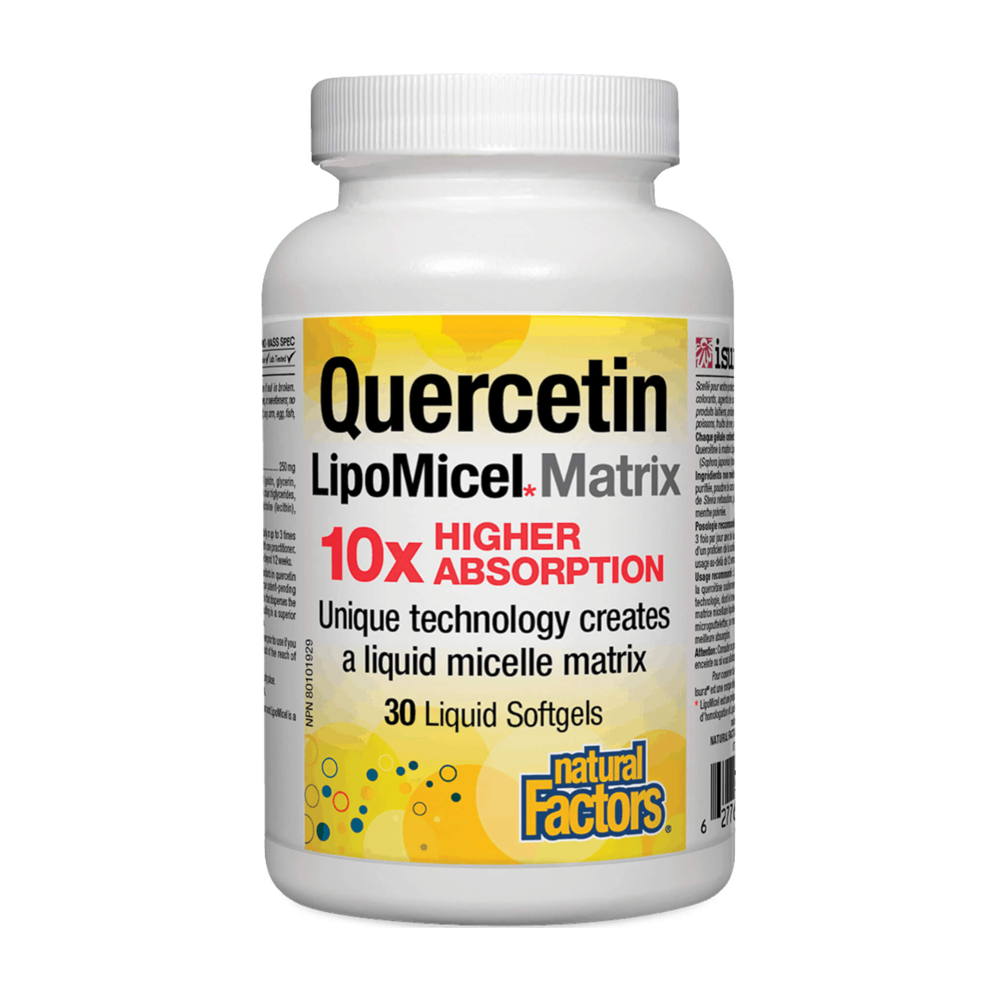 Quercetin with Liposomal LipoMicel Matrix - Premium Bioflavonoid Supplement for Immune Support & Antioxidant Benefits - Ideal for Daily Wellness & Allergy Relief