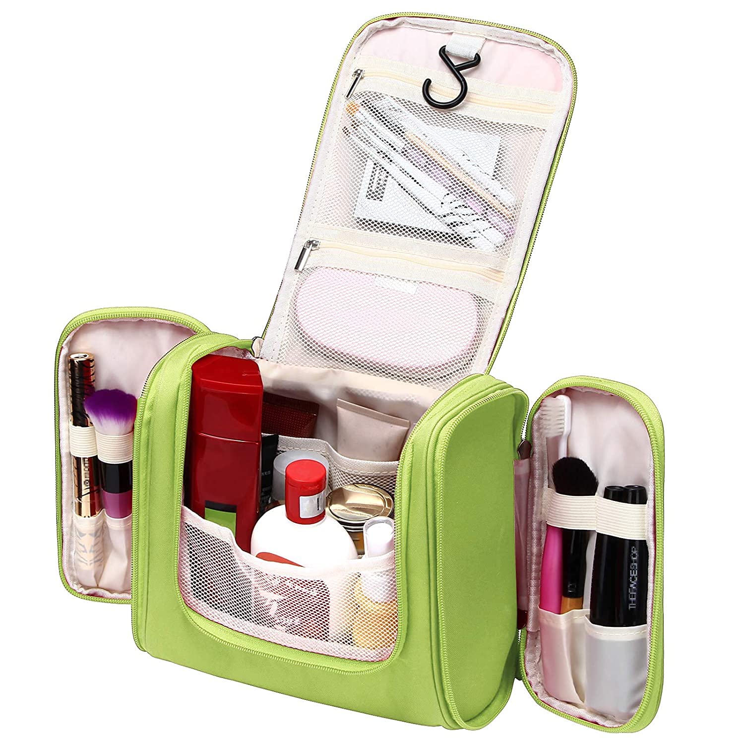 Premium Travel Toiletry Bag for Women - Waterproof Makeup Organizer Pouch with Multiple Compartments | Perfect Cosmetic Bag for Airplane, Gym, Camping & Business Trips | Compact & Stylish Travel Essentials