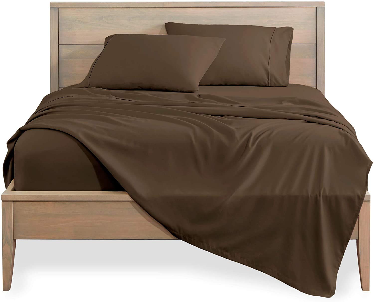 600 Thread Count Percale Cotton Sheets Full Size - Ultra Soft & Breathable Deep Pocket Bed Sheets Set for Full Size Beds | Perfect for Hot Sleepers & All-Season Comfort
