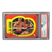 Dolph Lundgren Autographed Ivan Drago 1985 Topps #6 Sticker Card PSA/DNA Certified Gem Mint 10 - Perfect for Rocky Movie Memorabilia Collectors & Sports Card Enthusiasts