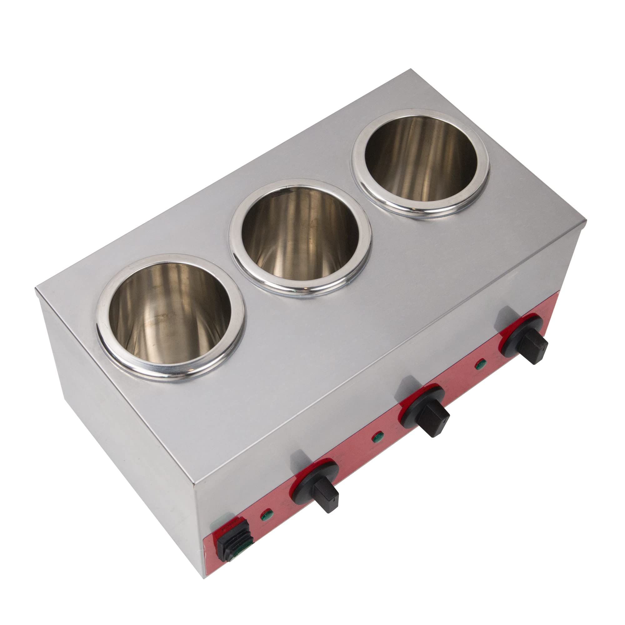 **Commercial Electric Sauce Bottle Warmer - 3 Grid Squeeze Bottle Warmer for Nacho Cheese, Jam, Chocolate & Butter (105-195℉, 110V) - Perfect for Restaurants, Catering & Home Kitchens**