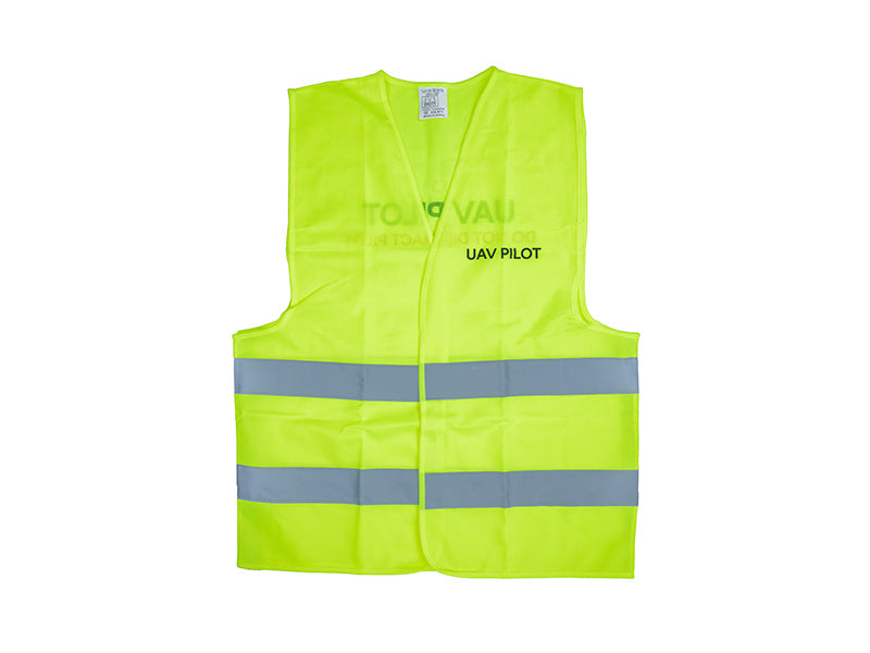 High Visibility UAV Pilot Safety Vest - Reflective Drone Flying Jacket for Day & Night Operations - Perfect for Aerial Photography, Surveying, and Search & Rescue