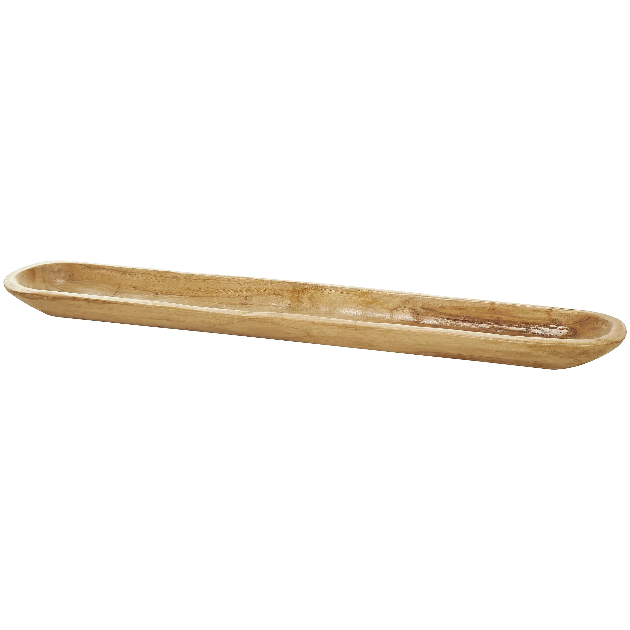 Handmade Teak Wood Live Edge Serving Tray - 36