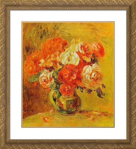 Gold Ornate Wood Frame with Double Matting