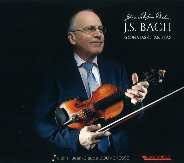 J.S. Bach - 6 Sonatas & Partitas for Violin Solo by Jean-Claude Bouveresse | Classical Music CD | Perfect for Violin Practice, Performances & Music Lovers