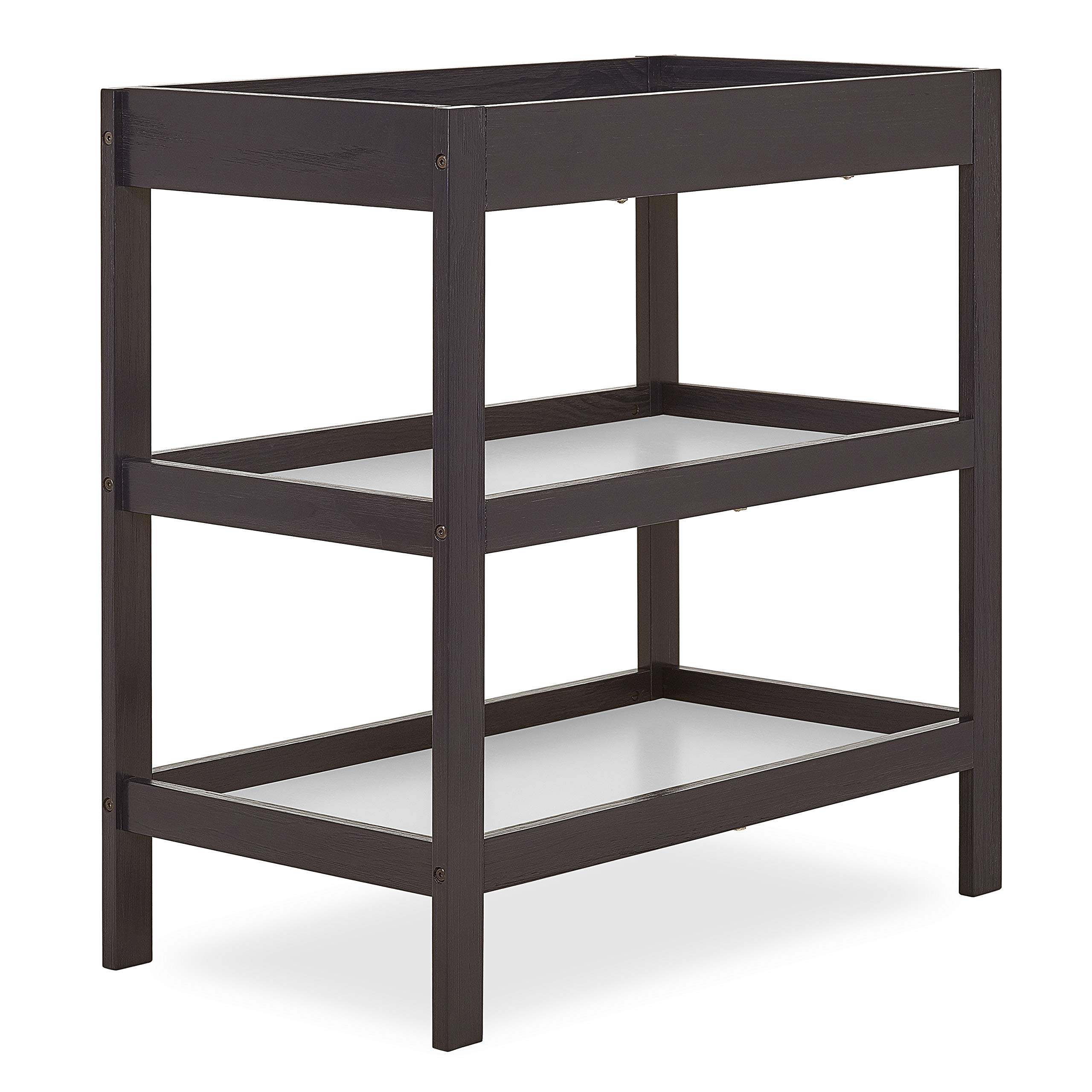 Ridgefield II Changing Table - Dark Espresso Finish Baby Dresser for Nursery | Safe & Sturdy Diaper Station for Newborns & Toddlers | Perfect for Baby Rooms, Daycares & Gift Registries