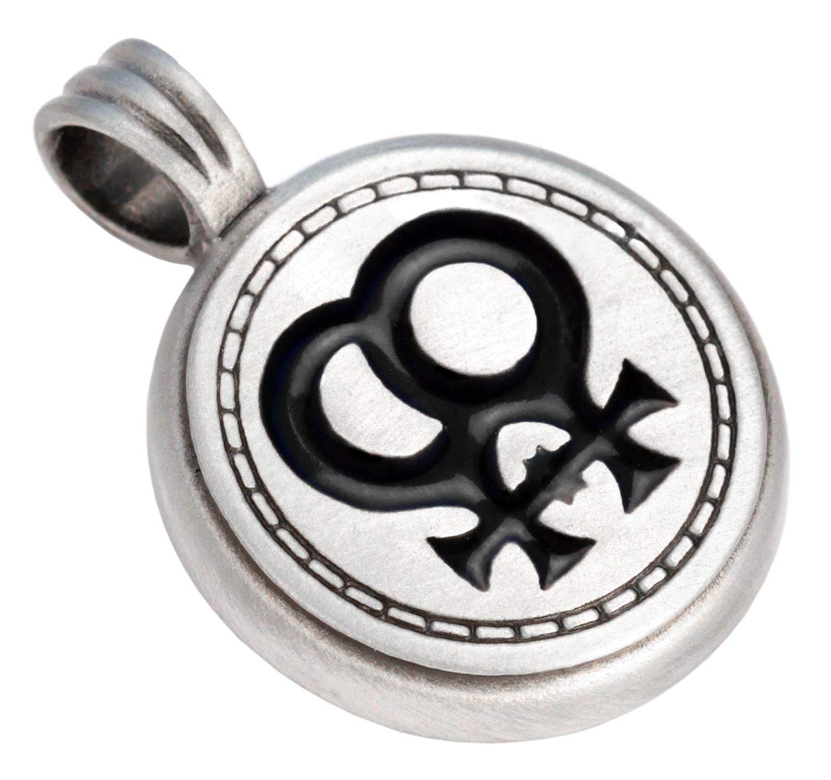 Elegant Sapho Resin & Metal Female+Female Pendant Necklace (B28) - Perfect for LGBTQ+ Pride Events, Romantic Gifts & Symbolic Jewelry