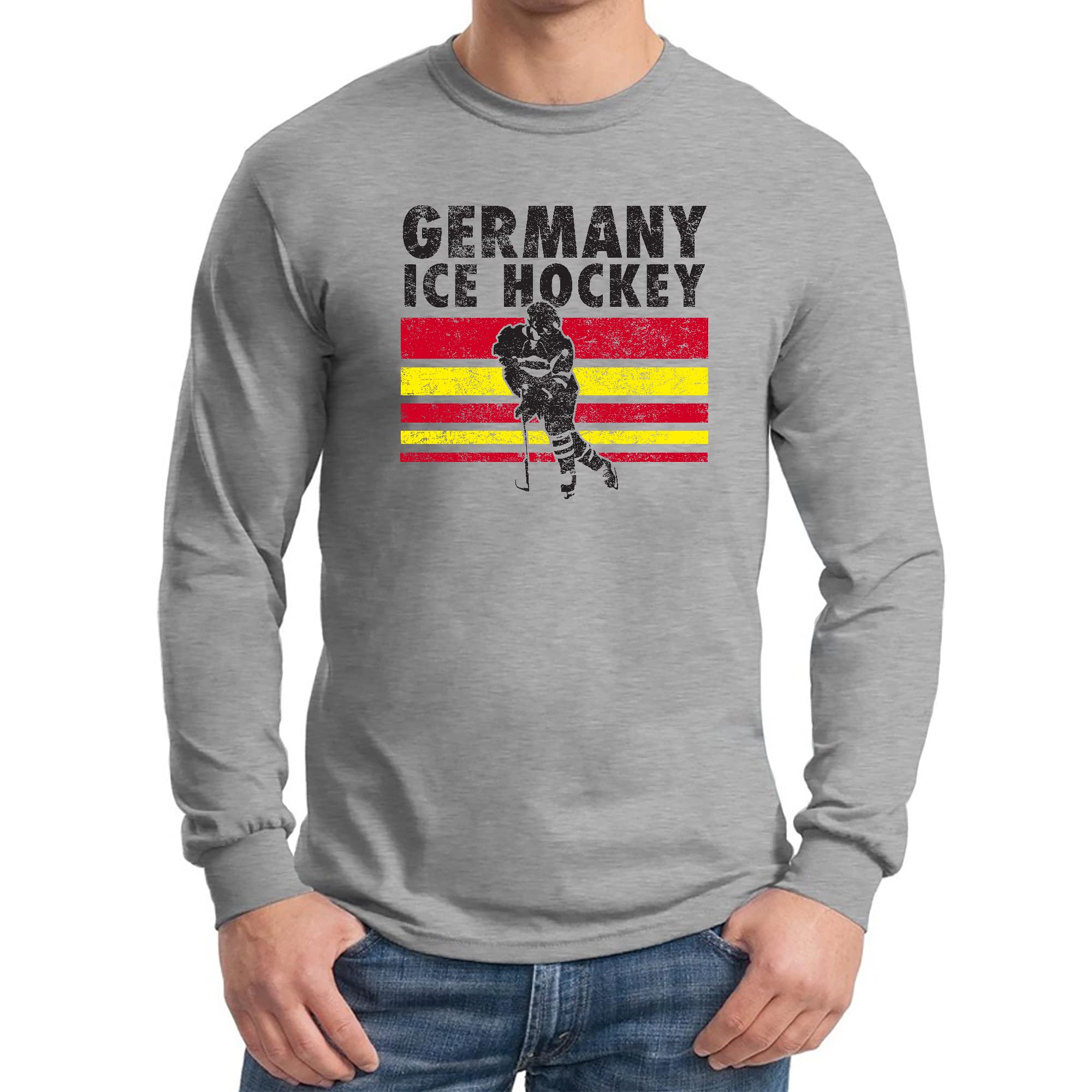 Men's Ice Hockey Long Sleeve Performance Shirt - Winter Sports Jersey for Hockey Players & Fans - Perfect for Games, Training & Cold Weather