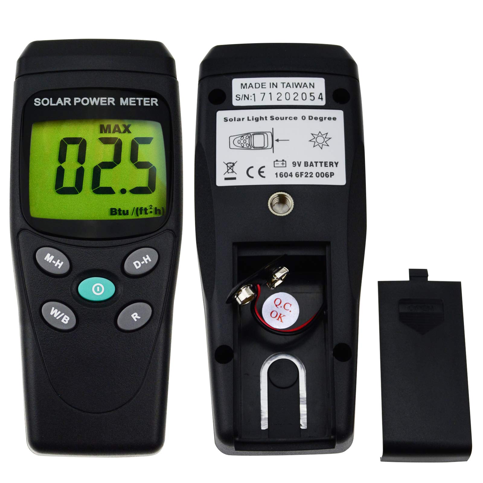 Digital Solar Power Meter - Pyranometer for Solar Radiation & Energy Measurement | Agriculture, Physics & Optical Lab Tools | Perfect for Solar Panel Testing & Environmental Research