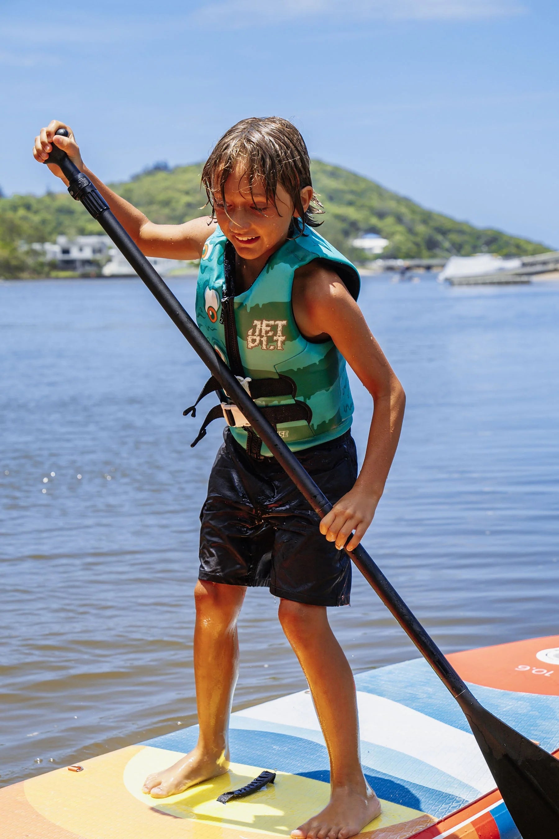 Cause Boys FE Youth Neoprene Eco Vest | Monster Green | Kids Fishing & Outdoor Activities Vest for Boys