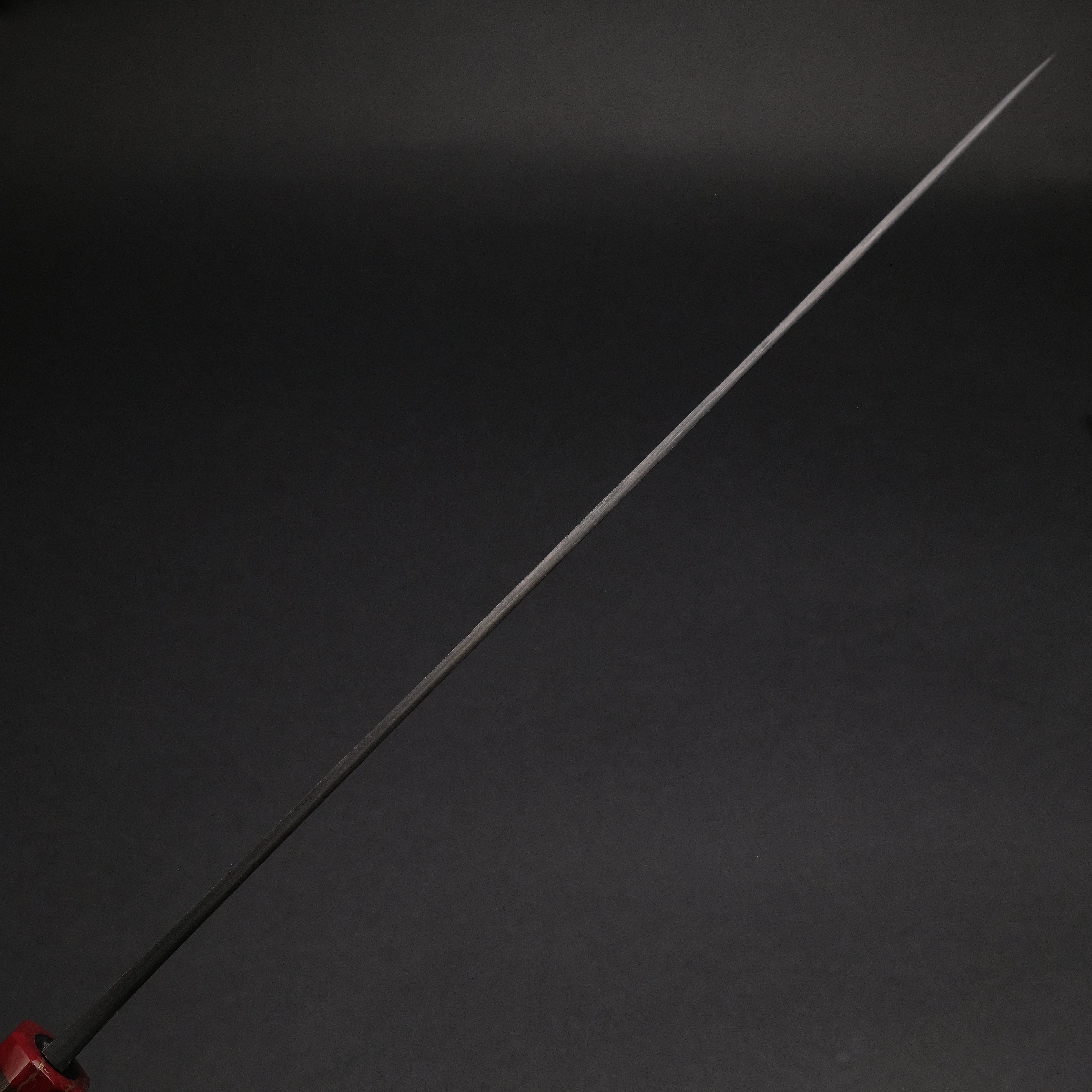 Premium Ajikataya White #2 Nashiji Damascus Sujihiki 270mm Japanese Chef Knife with Ebony & TQP Handle (#38) - Perfect for Slicing Sashimi, Meat, and Precision Cutting in Professional Kitchens