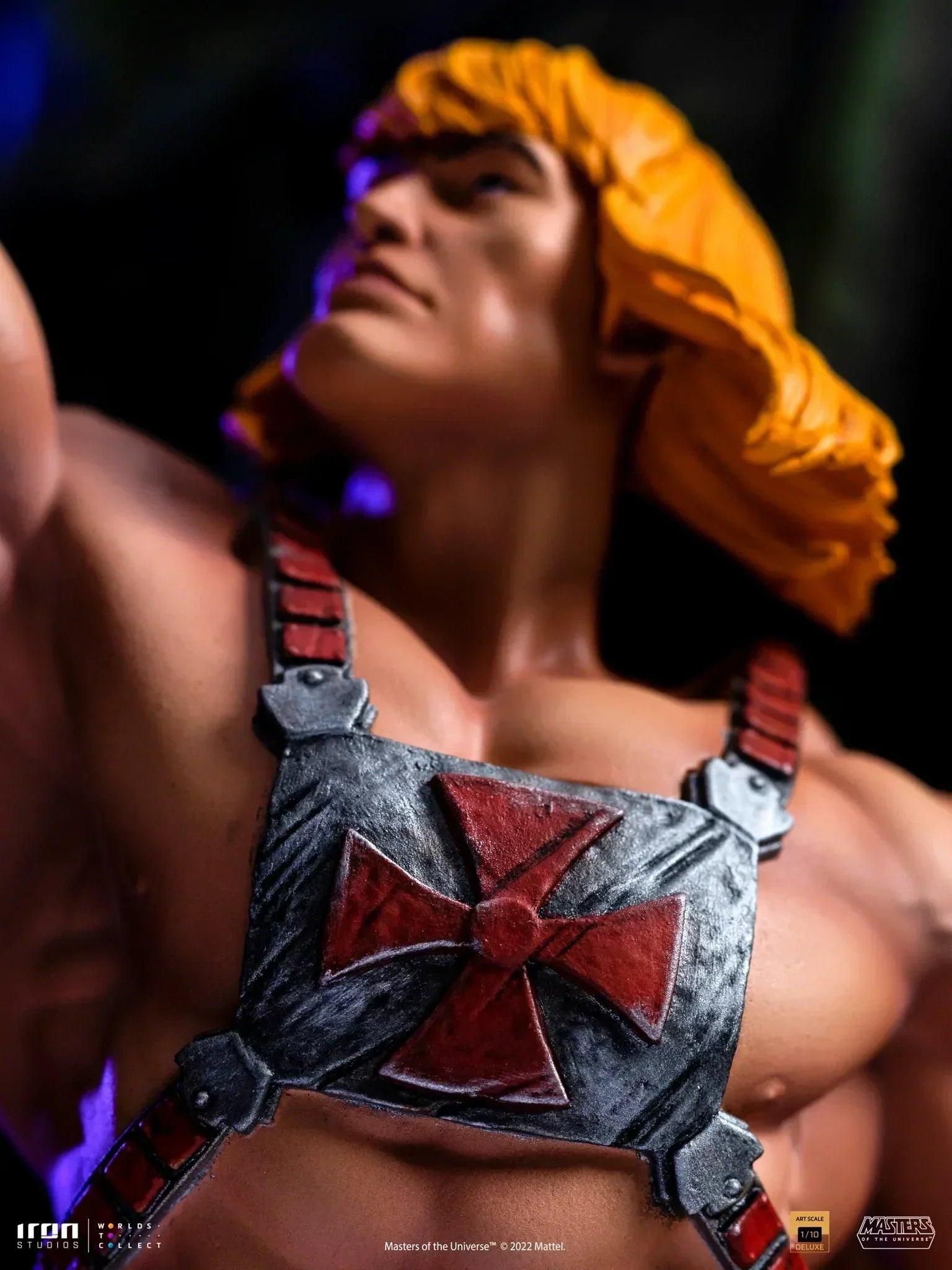 Iron Studios Masters of the Universe He-Man Deluxe BDS Art Scale 1/10 Statue - Collectible Action Figure for Display & Home Decor, Perfect for Fans & Gift Giving