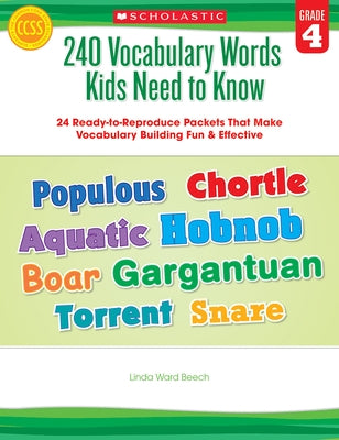 240 Essential Vocabulary Words for 4th Grade Kids - Improve Reading & Writing Skills | Perfect for Homeschooling & Classroom Learning