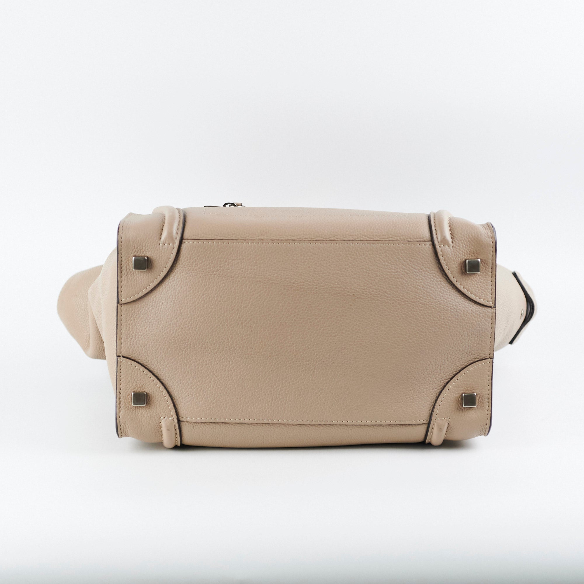 Celine Micro Luggage Tote Bag in Beige | Premium Leather Handbag for Women | Perfect for Work, Travel & Everyday Use