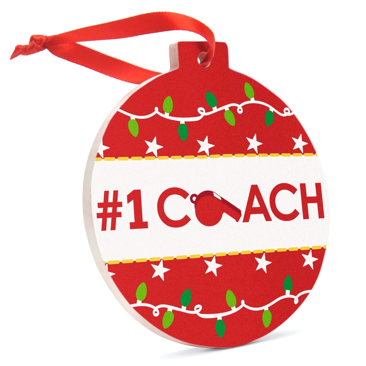 #1 Best Selling Coach Brand Ceramic Christmas Ornament - Perfect Holiday Gift for Home Decor, Tree Decoration & Festive Celebrations