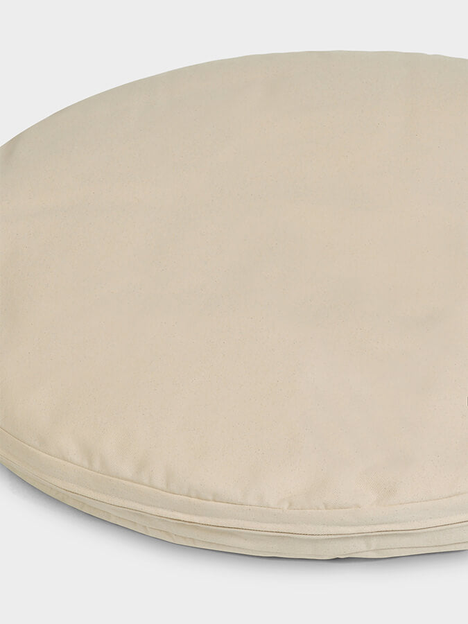 Organic Round Zabuton Meditation Cushion for Yoga & Zen Practice - Comfortable Floor Seating Pillow for Home Studio, Meditation & Relaxation
