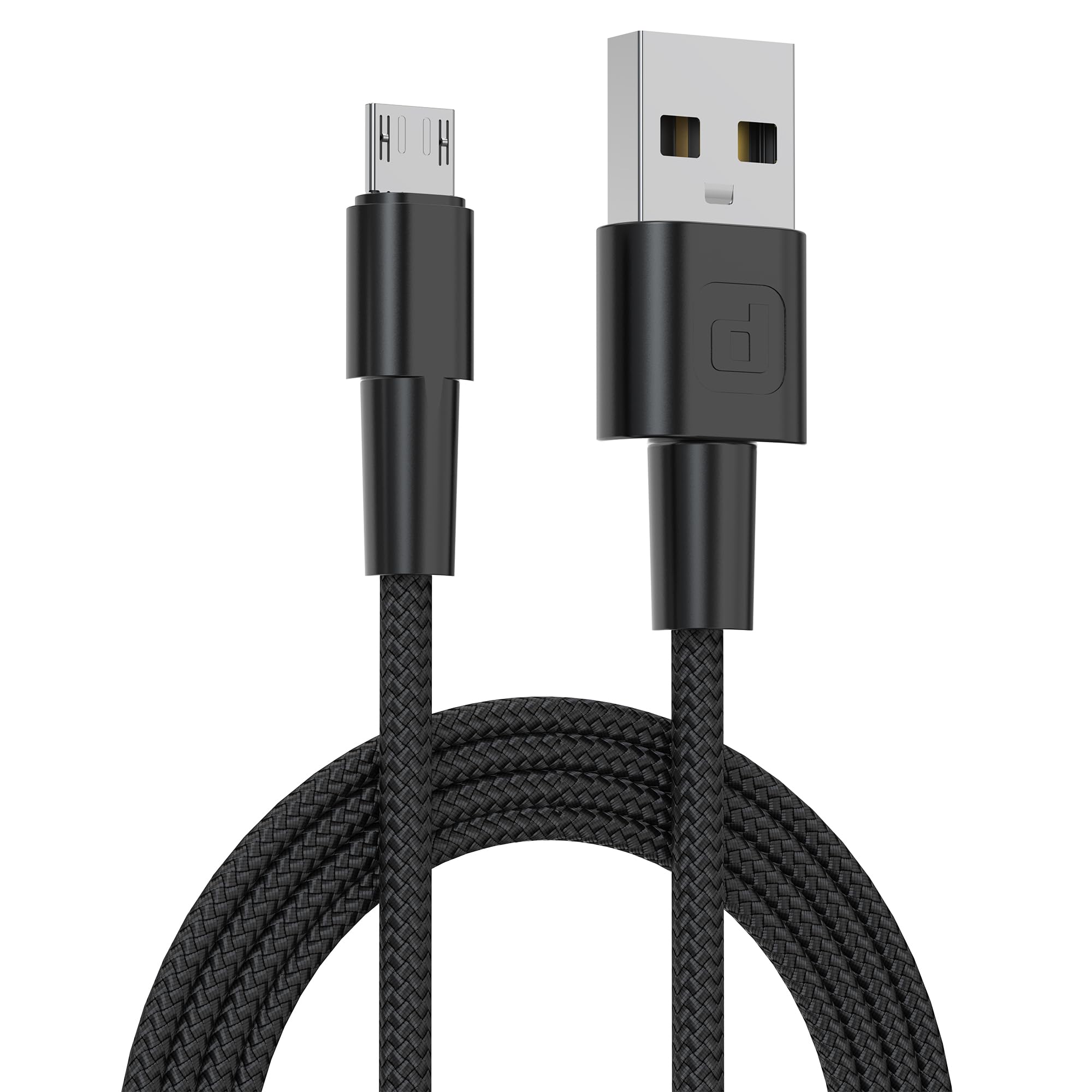 Ultra Durable 18W Micro USB Charging Cable - Tangle-Free, Nylon Braided, 3.1A Fast Charging for Dubstep Blaze & Other Devices - Perfect for Travel, Office & Home Use (Black)