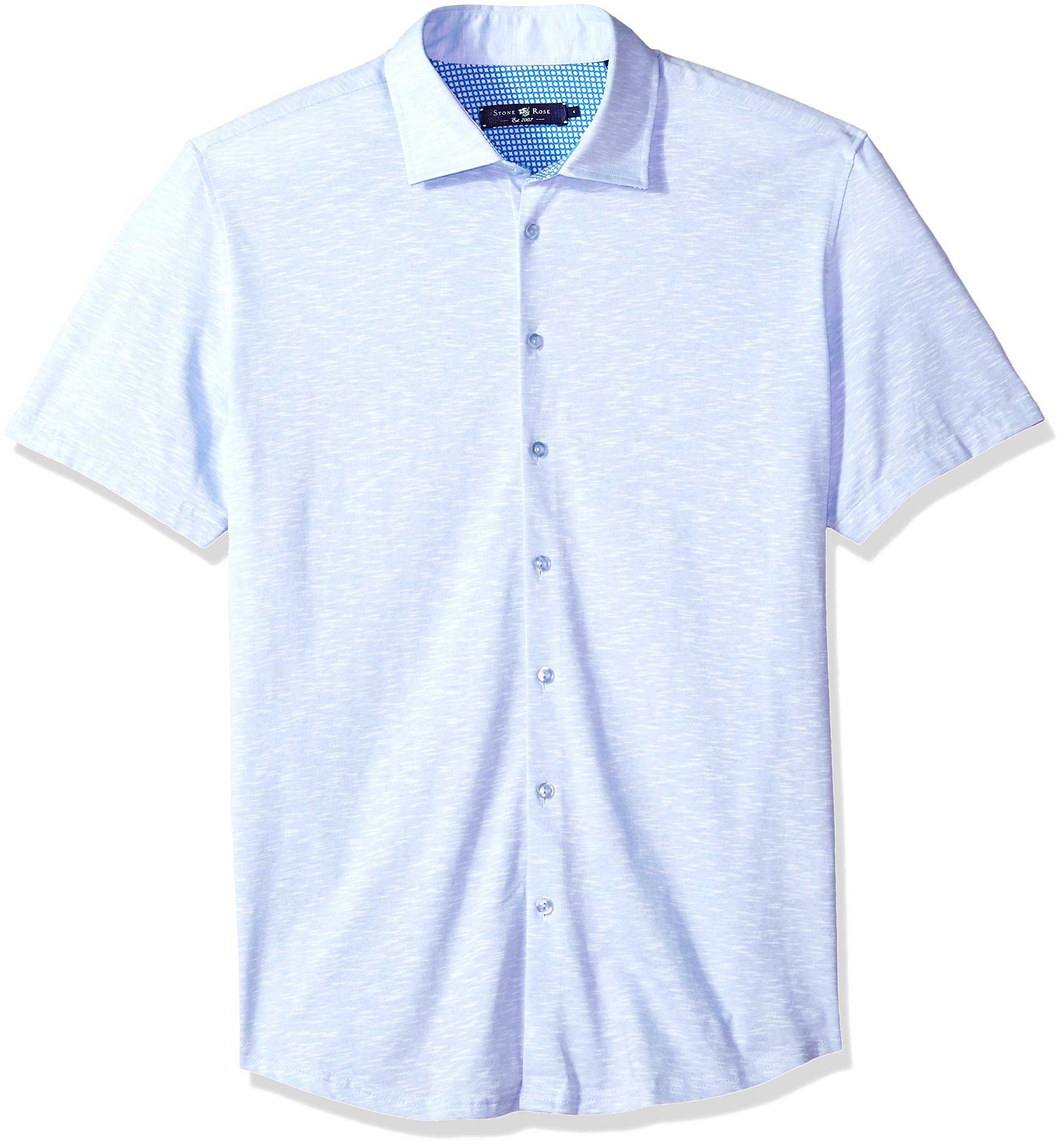 Stone Rose Men's Contemporary Fit Sport Shirt - Slim Fit Casual Button Down Shirt for Work & Outings | Breathable & Stylish Office & Weekend Wear