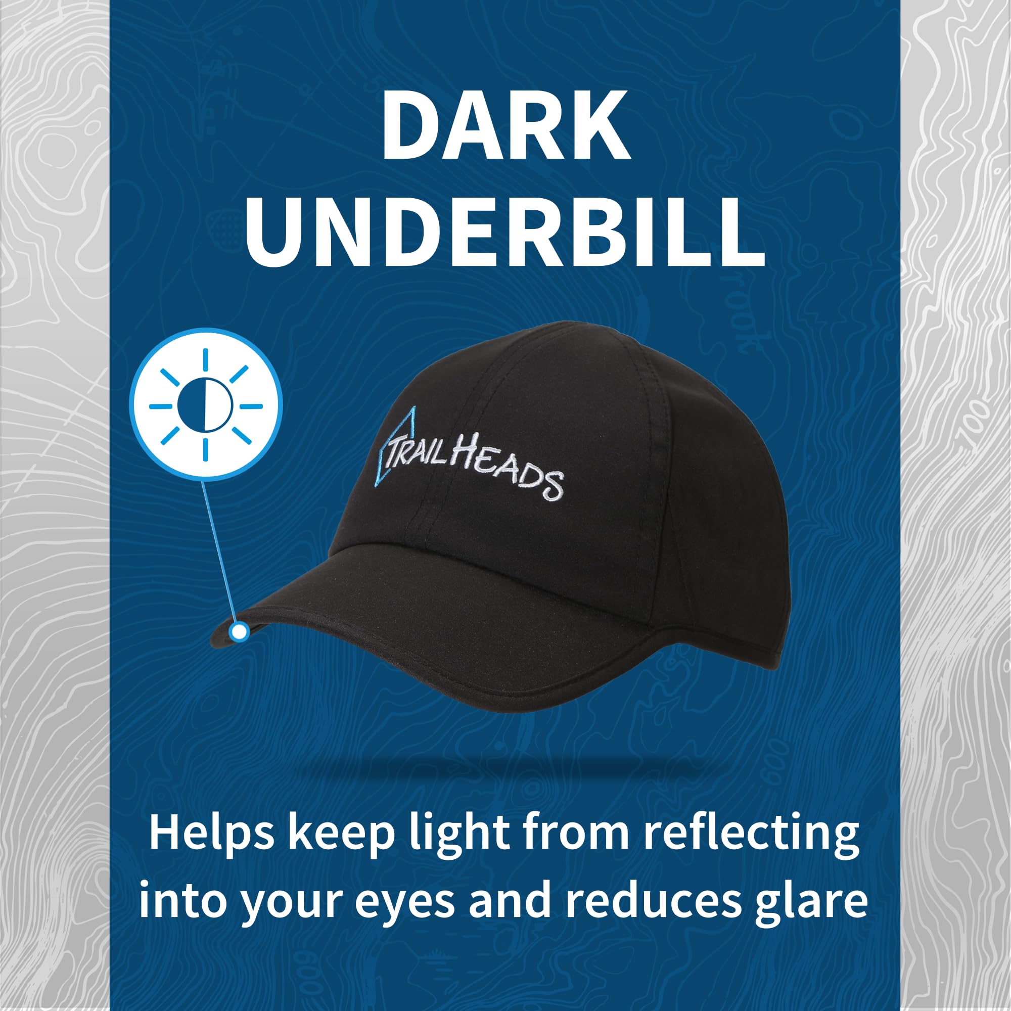 TrailHeads UPF 50+ UV Protection Running Hats for Women - Lightweight Summer Baseball Cap for Tennis, Golf, Gym & Outdoor Workouts - Perfect for Hiking, Jogging & Beach Activities