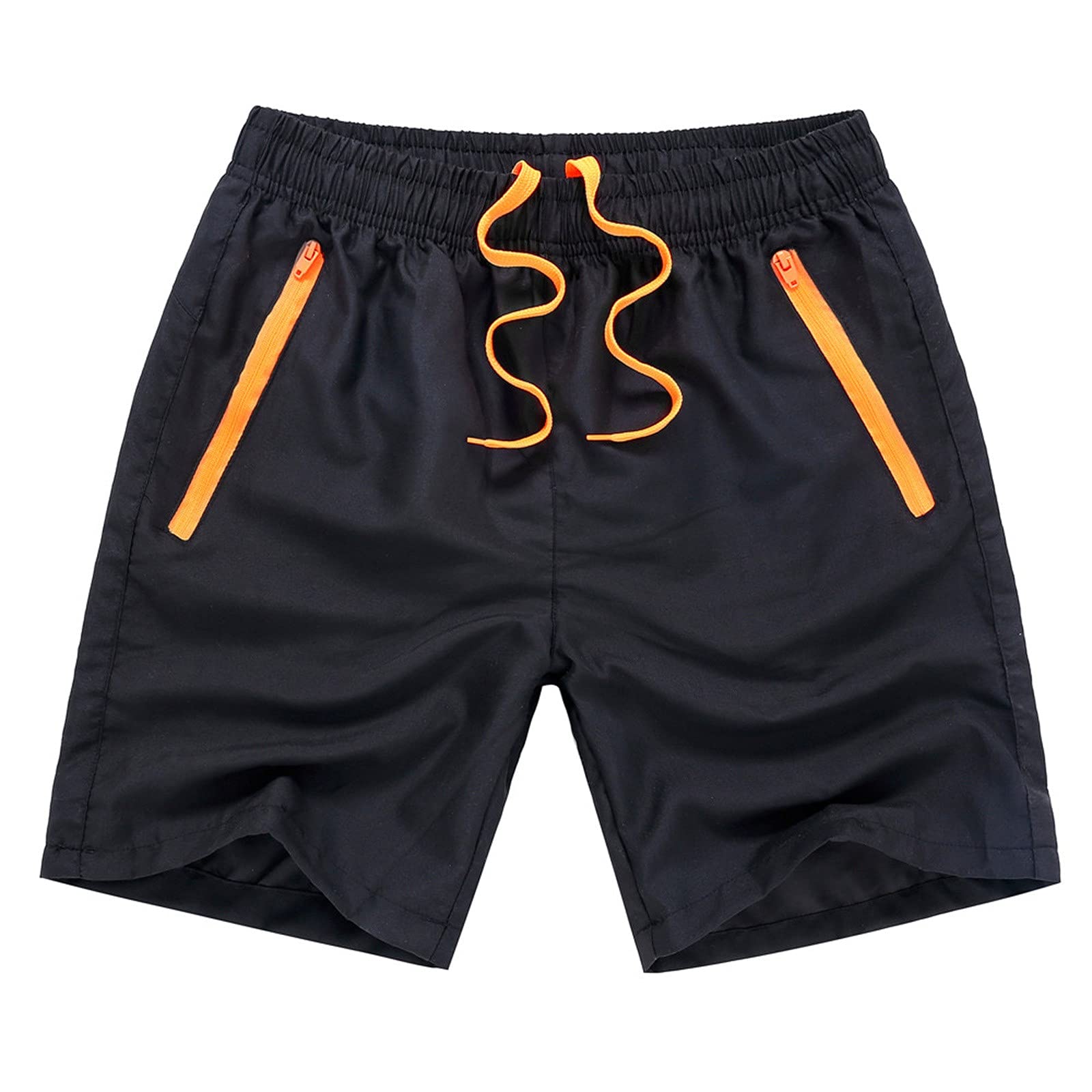 Men's Color Matching Graphic Shorts - Summer Hip Hop Beach Joggers, Cotton Pleated Casual Short Pants for Outdoor, Streetwear & Vacation