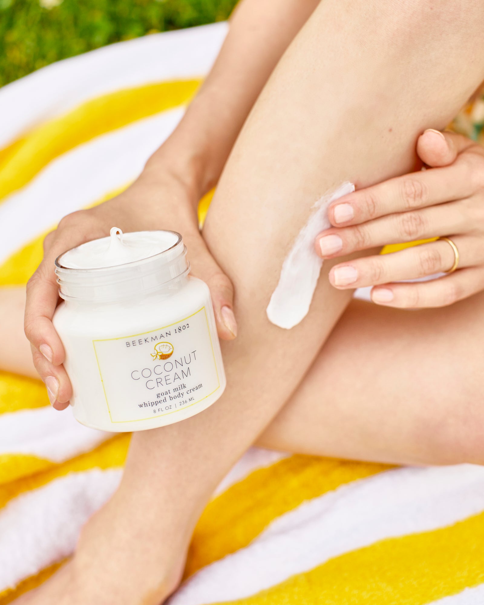Organic Coconut Cream Whipped Body Cream - Ultra Hydrating & Nourishing for Dry Skin - Perfect for Daily Moisturizing & After-Sun Care