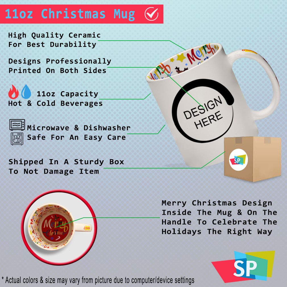 Funny Ceramic Christmas Coffee Mug - Instant Human Just Add Coffee - Humorous Tea Cup for Holiday Gifts & Office Use