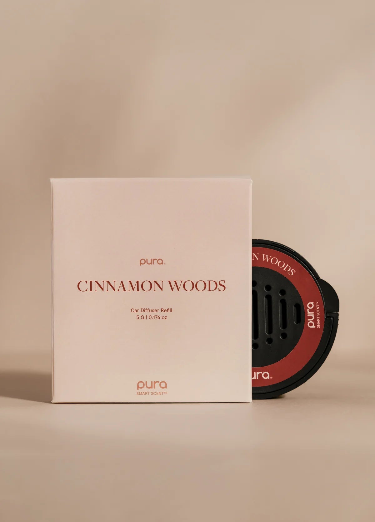 Cinnamon Woods Car Air Freshener Refill - Natural Scent for Fresh & Invigorating Car Interior | Perfect for Daily Commute & Long Road Trips