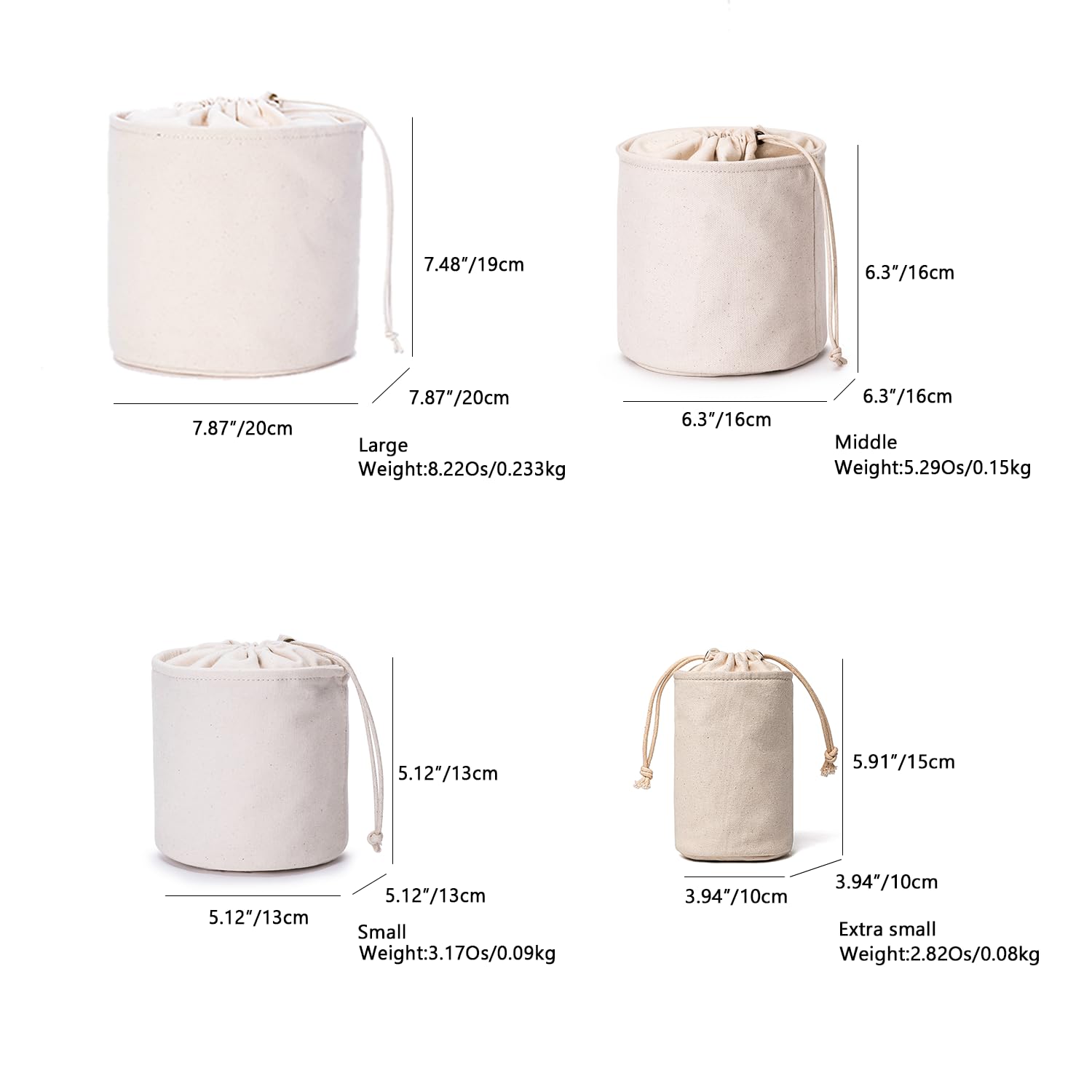 Women's Tall Round Handbag Organizer Insert - Canvas Purse Storage & Cosmetic Pouch for Bucket Bags - Perfect for Makeup, Travel & Daily Essentials Organization