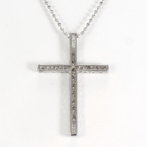 18K White Gold Diamond Necklace 0.32ct - Elegant Dainty Pendant for Women, Perfect for Anniversary, Wedding & Special Occasion Gifts