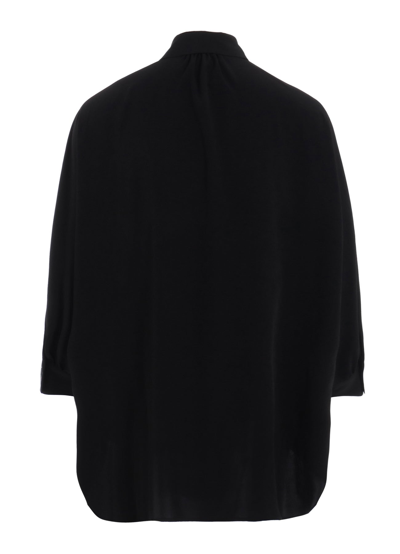 Elegant Crepe de Chine Half Sleeve Cape Blouse - Women's Fashion Tops for Office, Party & Special Occasions
